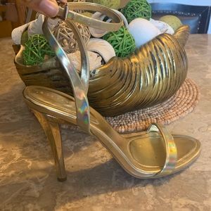 Gold BCBG sandals. Size 10